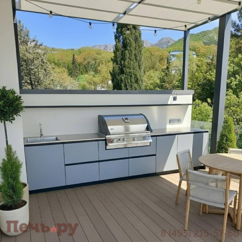 Уличная гриль кухня Астов по индивидуальному проекту фото 4