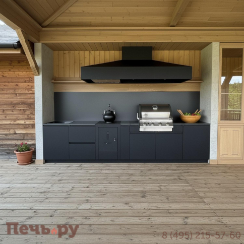 Уличная гриль кухня Астов по индивидуальному проекту фото 5