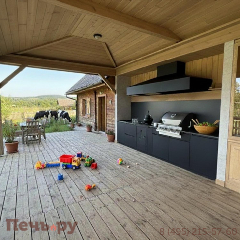 Уличная гриль кухня Астов по индивидуальному проекту фото 6