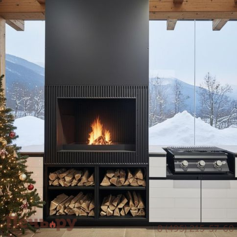 Уличная гриль кухня Астов по индивидуальным размерам фото 2