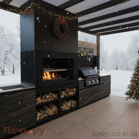 Уличная гриль кухня Астов по индивидуальным размерам фото 3