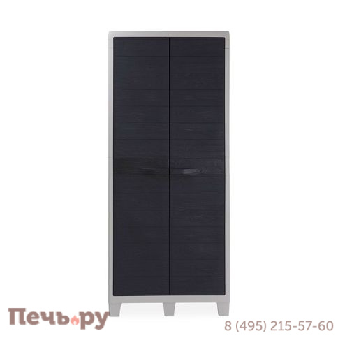 Уличный шкаф Gardeck 2х дверный глубокий Woodys S XL (3 полки), антрацит фото 4