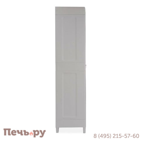 Уличный шкаф Gardeck 2х дверный глубокий Woodys XL (4 полки), светло-серый фото 3