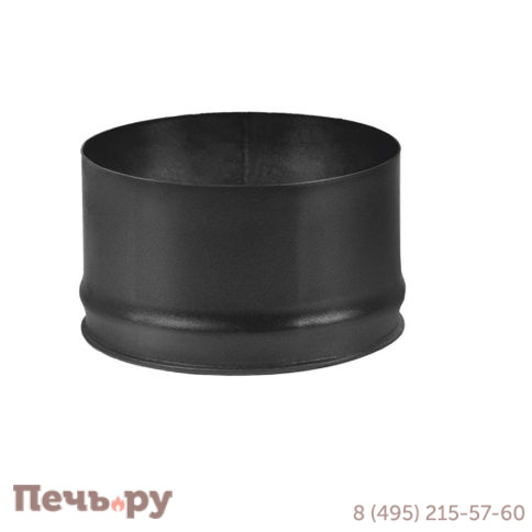 Заглушка Везувий Black глухая внутренняя (AISI 430/0,5мм) фото