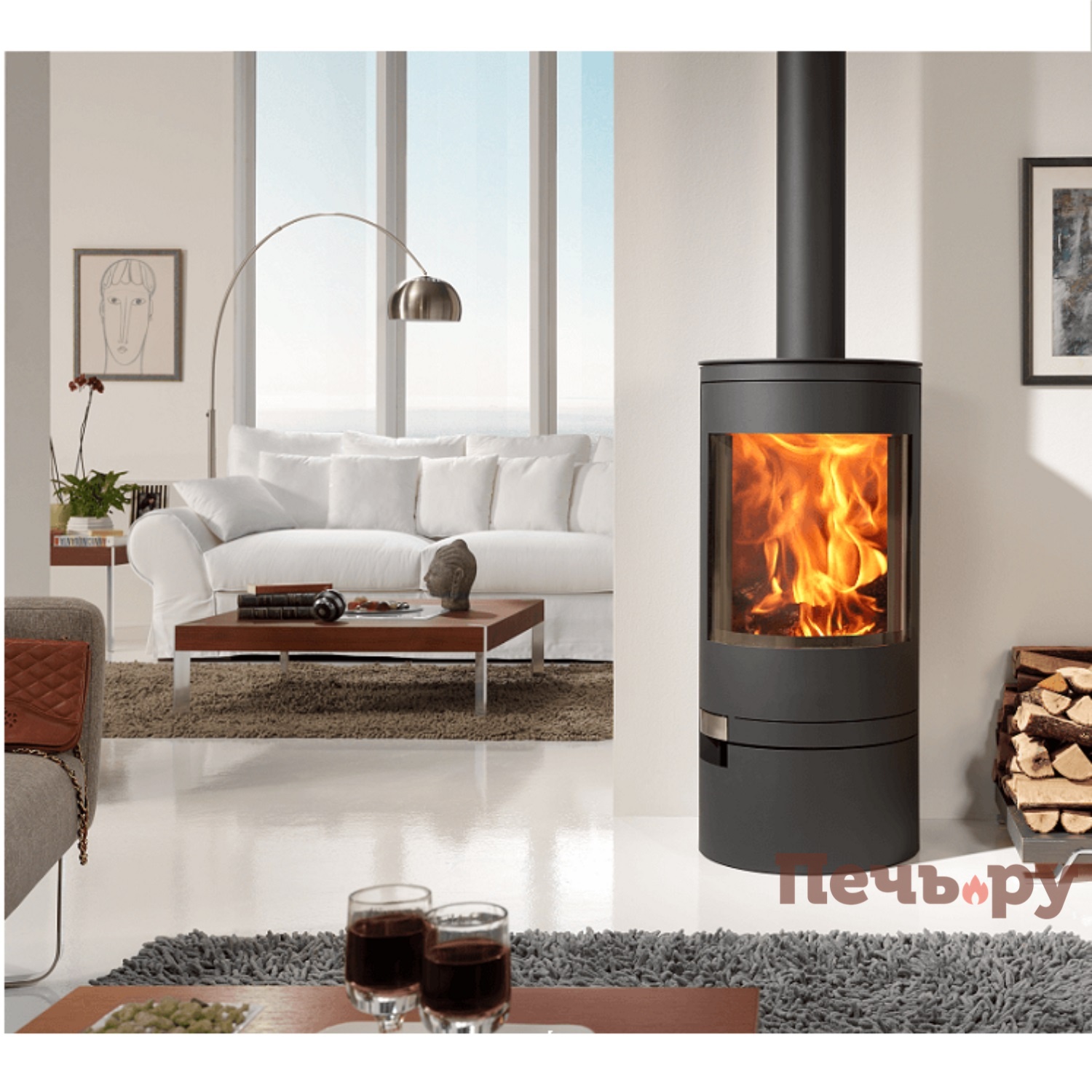 Печь камин Panadero Akita EcoDesign видео