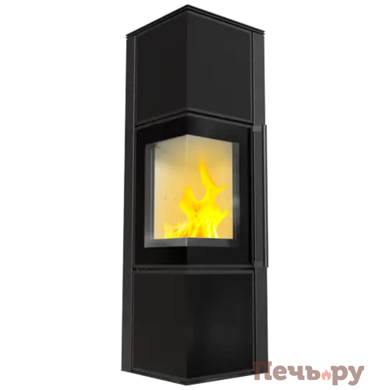 Печь камин Kratki Pro TORA/M черная видео