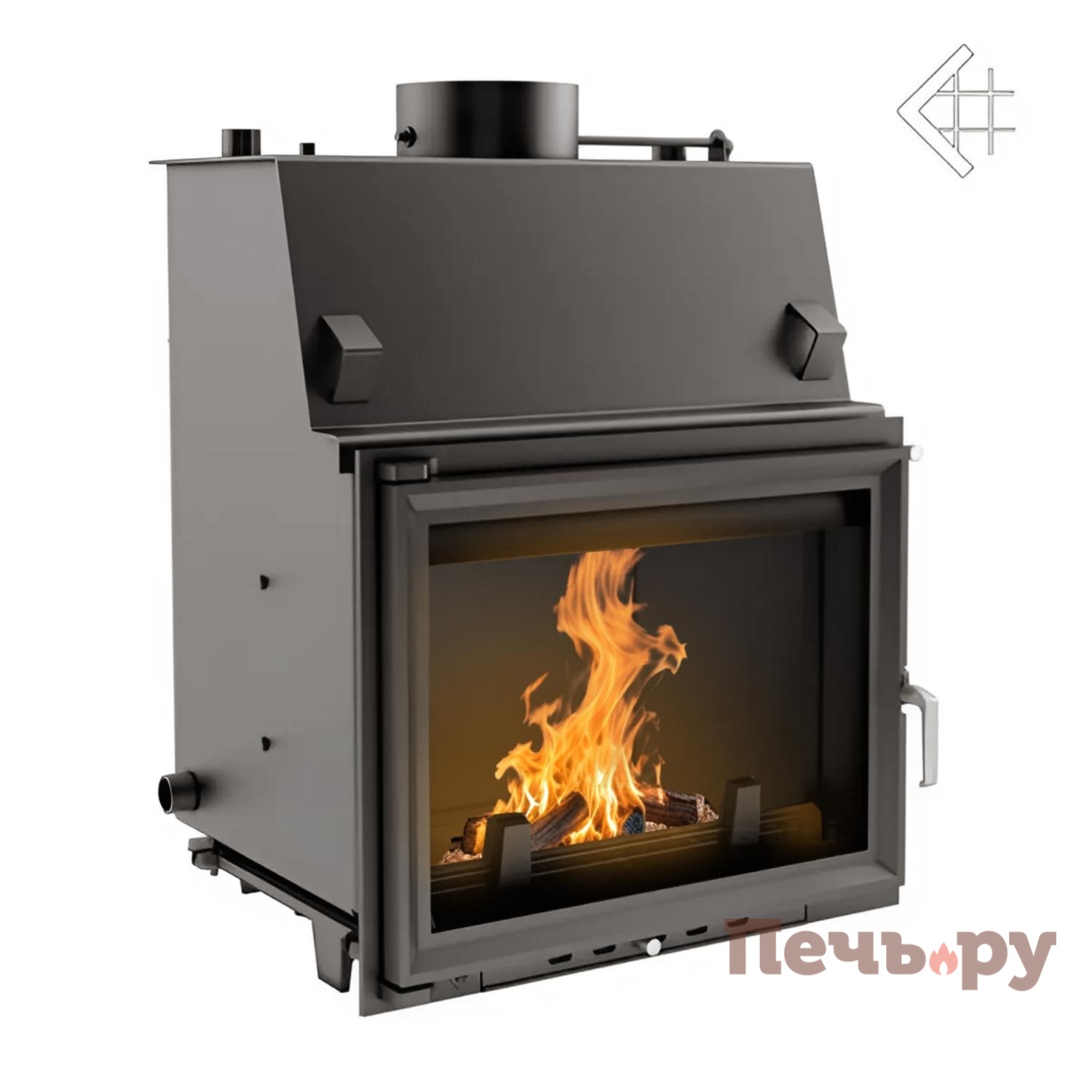 Каминная топка Kratki Zuzia/PW/15/W видео