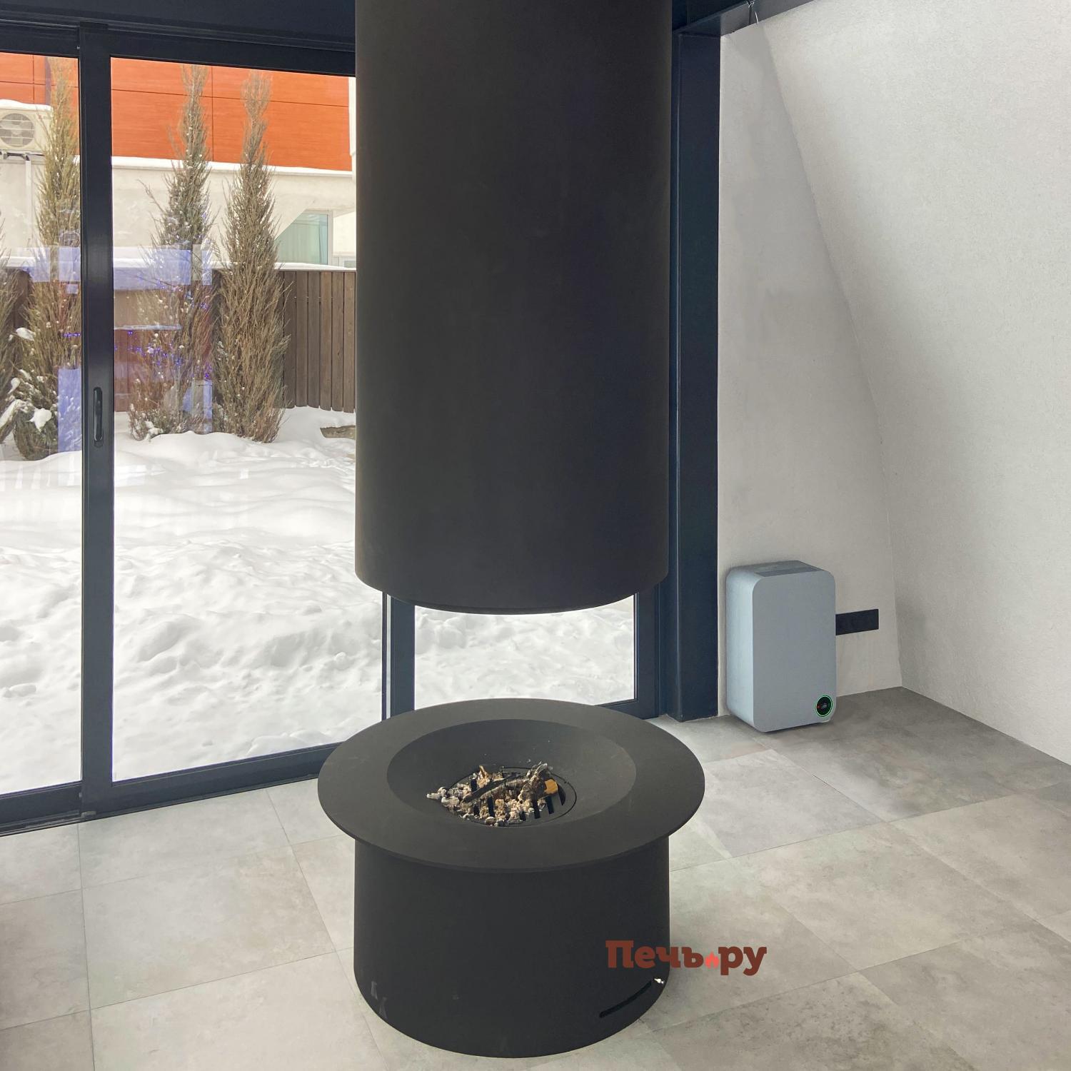 Дровяной камин Traforart Diamante (Диамант) без стекла черный видео