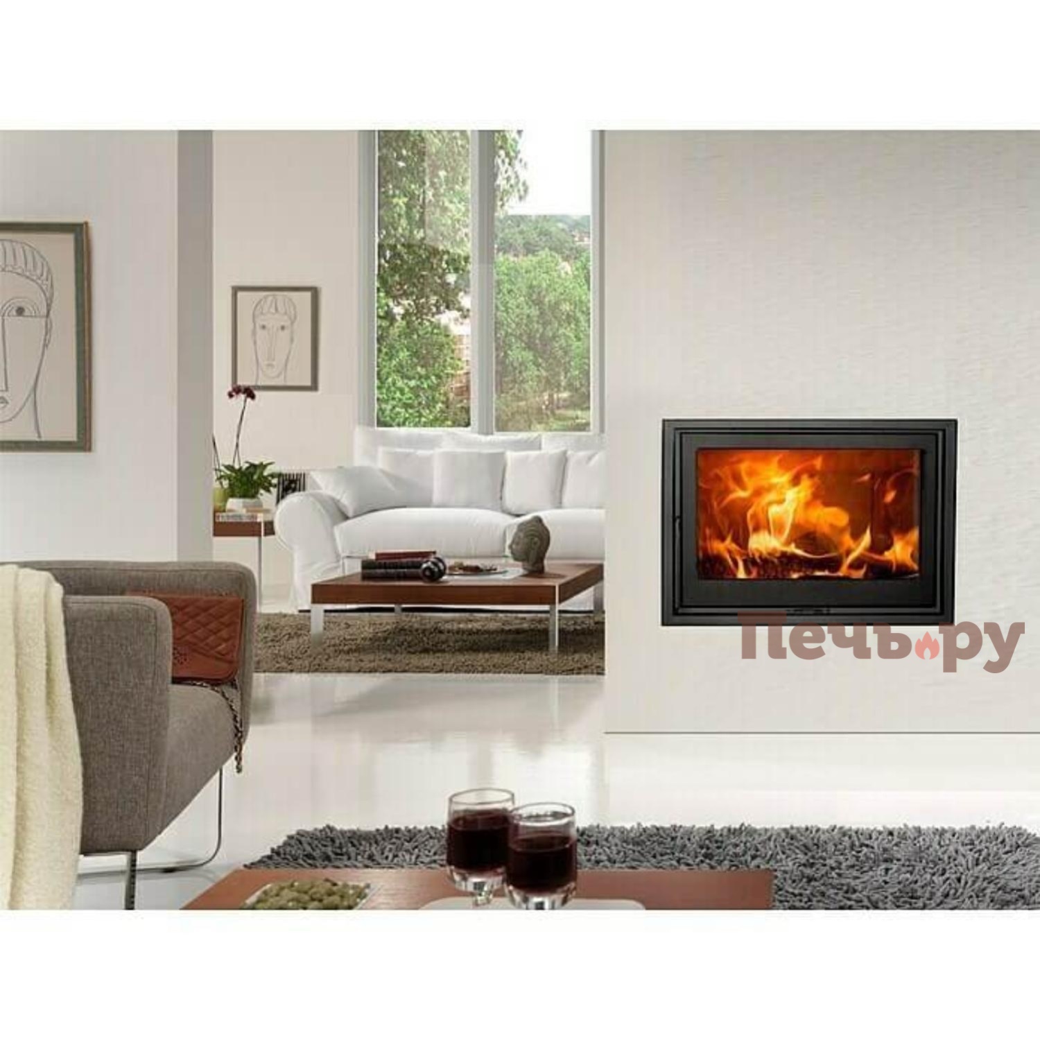 Каминная топка Panadero Hogar HB Ecodesign видео