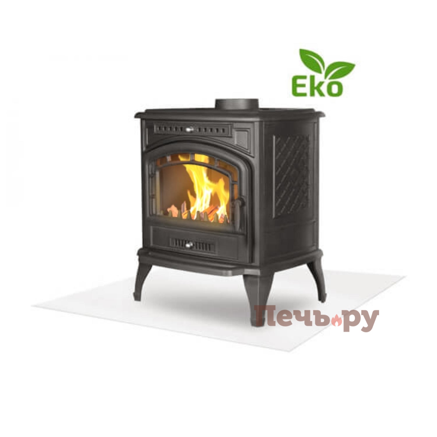 Печь камин Kaw-Met P7 9,3 kW Eko видео