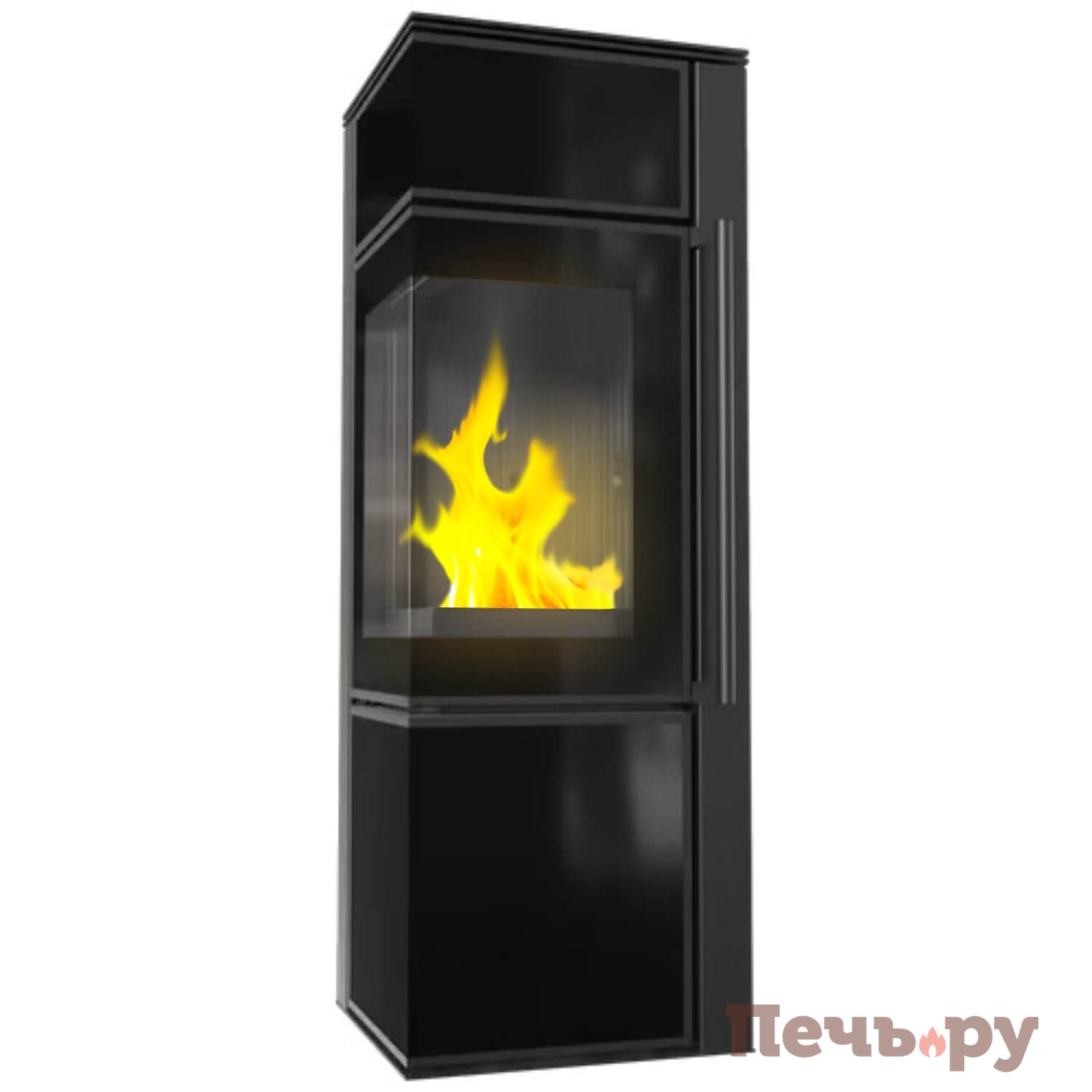 Печь камин Kratki Pro TORA/S Nero Assoluto видео