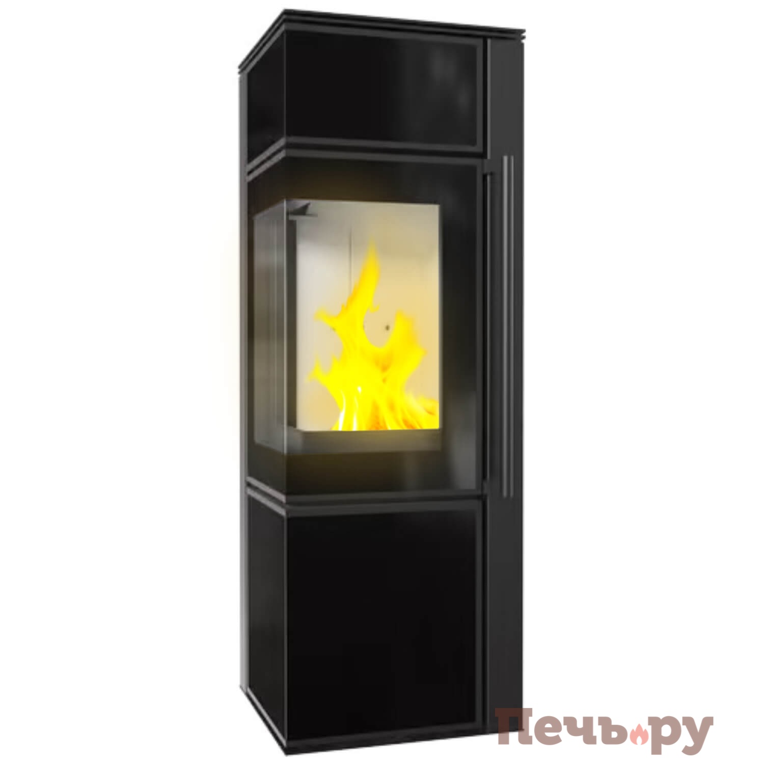 Печь камин Kratki Pro TORA/S Черный видео