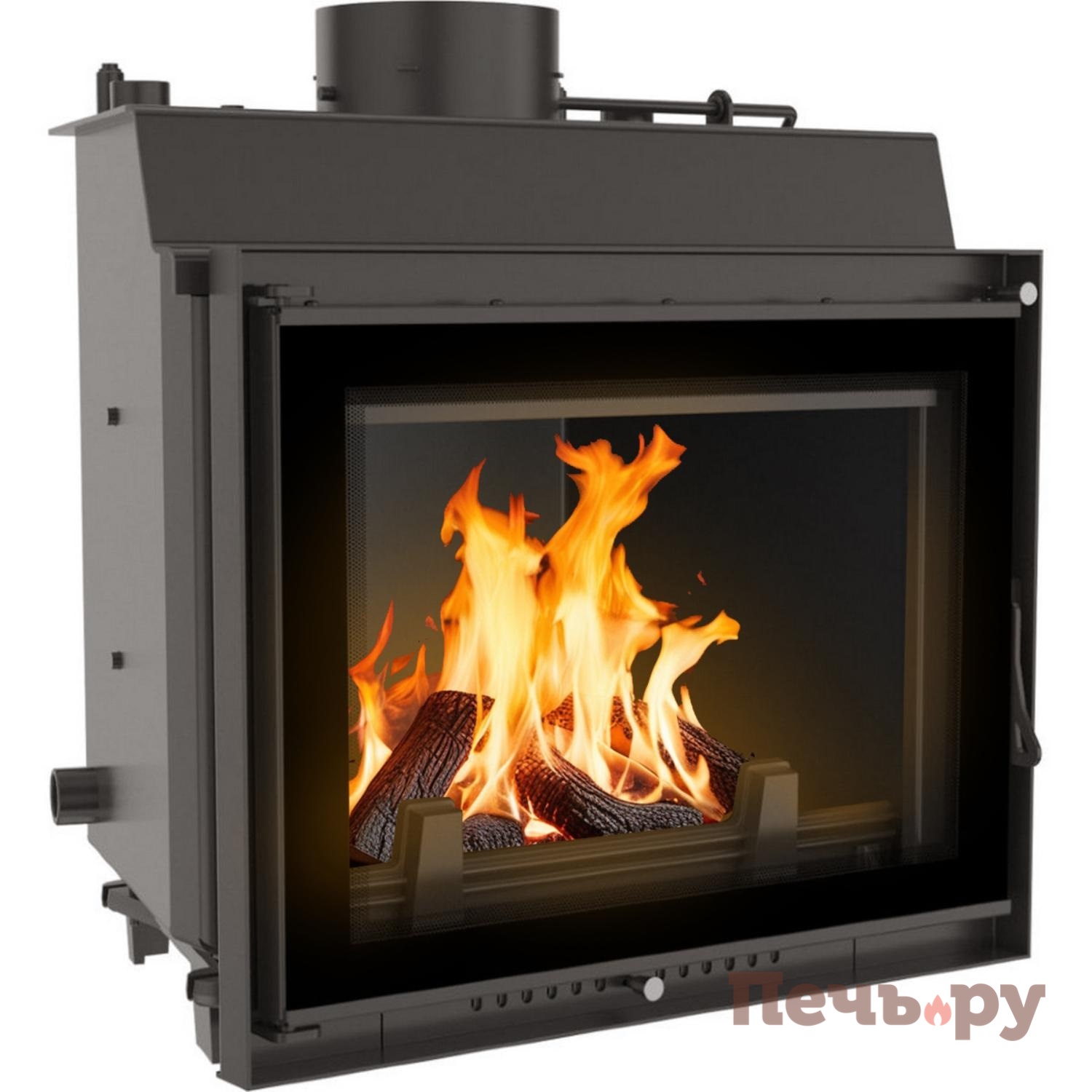 Каминная топка Kratki Eryk/PW/10/Deco с водяным контуром видео