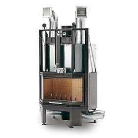 Каминная топка Palazzetti Ecomonoblocco 66 V08-S exagone Low фото